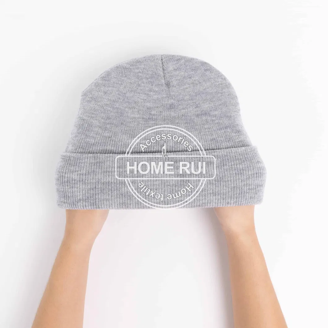 Wholesale Fisherman High Quality Blank Skull Acrylic Jacquard Knitted Knit Hats Custom Logo Manufacturers