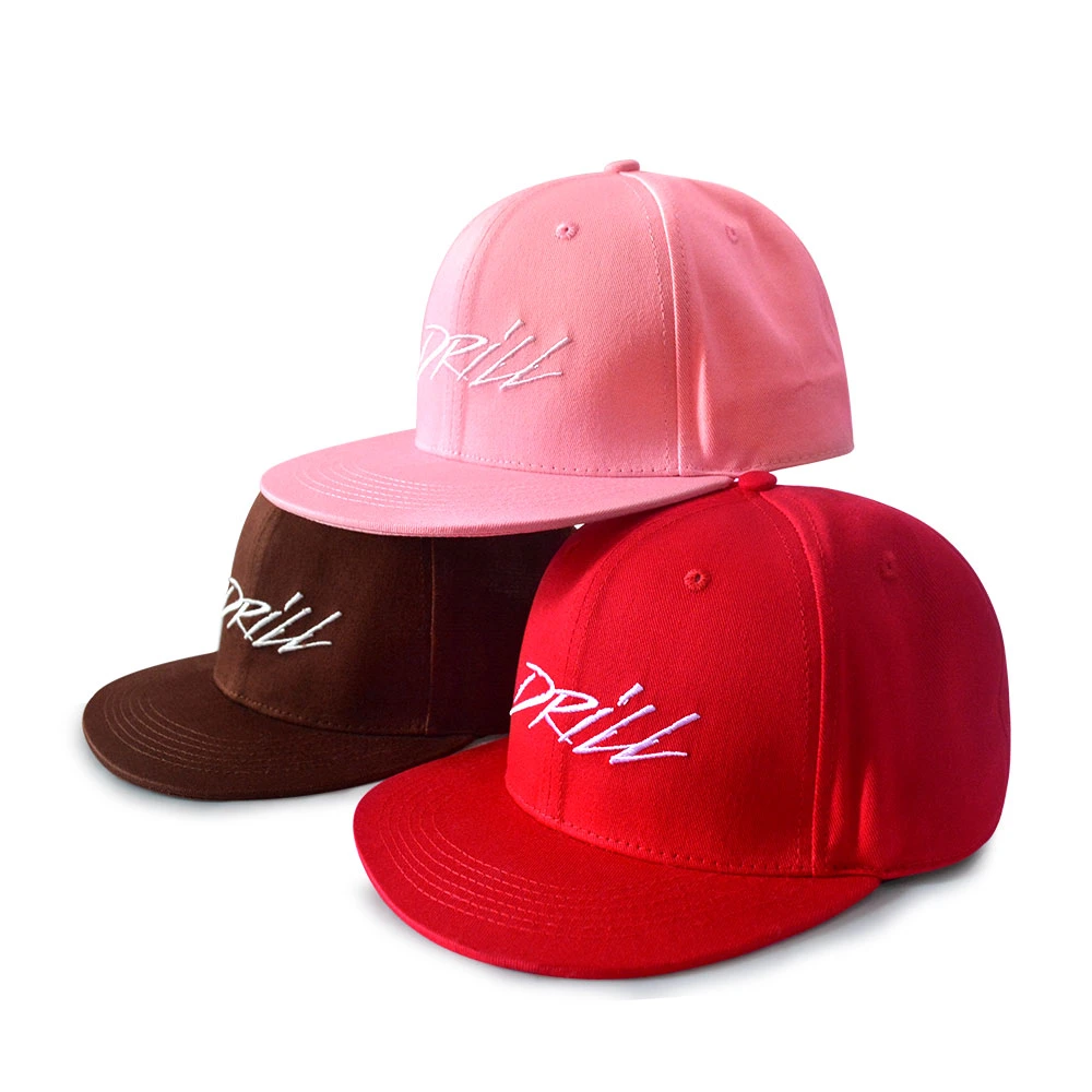 Embroidery Snapback Hat with Mesh Flat Peak Baseball Cap 6 Panel Cotton Hip Hop Customized Fashion Sports Caps Hats