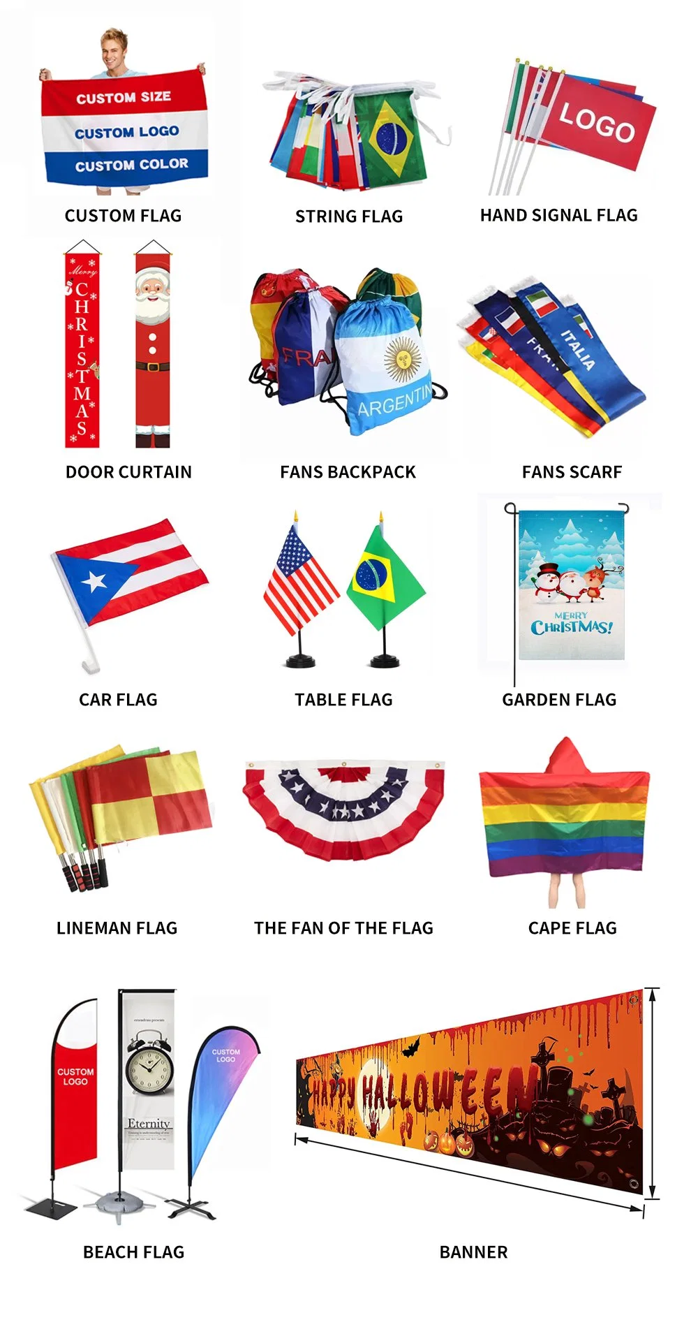 Wholesale High Quality Custom Printed Other Scarves Sports Fans Soccer Scarf