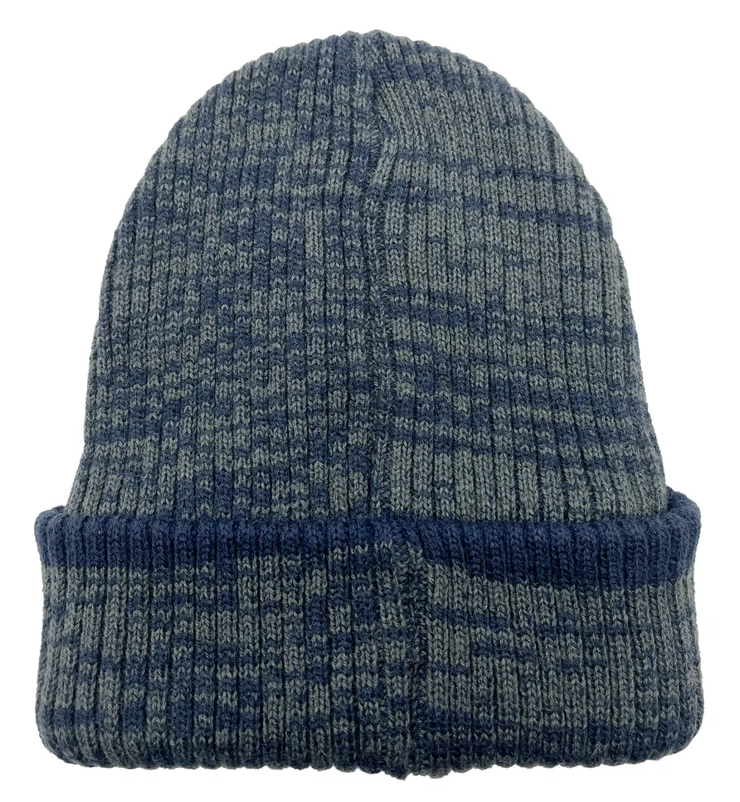 Warm Soft Grey Knitted Hats with Polar Fleece BSCI Oeko Tex
