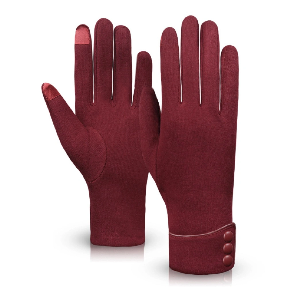 Women Full Finger Winter Warm Gloves Windproof Gloves with Touch Screen Design Wbb14522