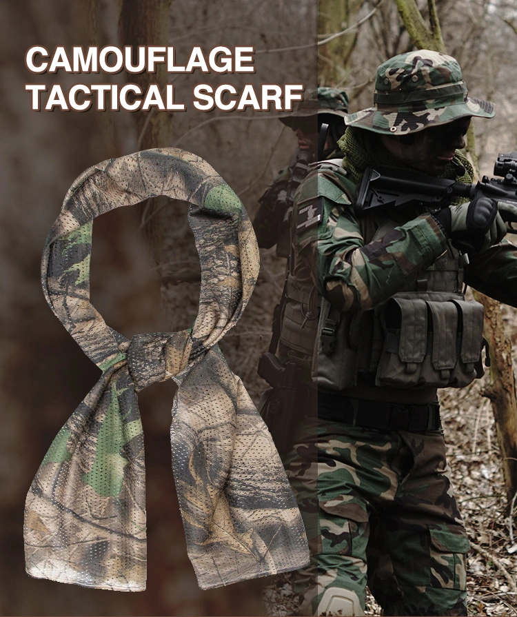 Tactical Sports Mesh Square Towel Camouflage Multi-Color Scarf
