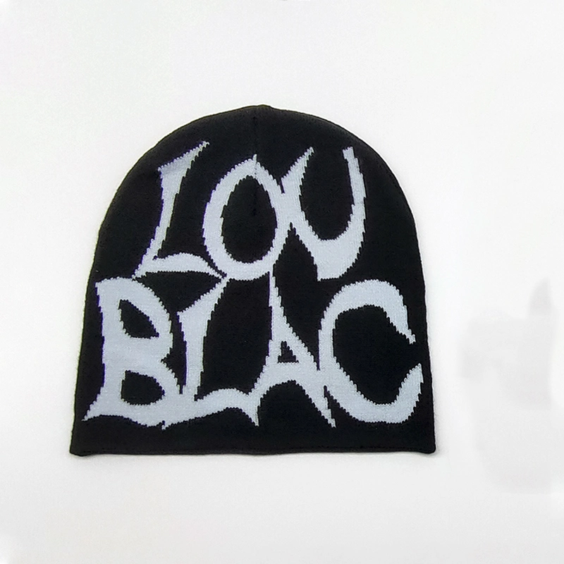 Acrylic Custom Logo High Quality Jacquard Winter Pullover Protection Warm Hat