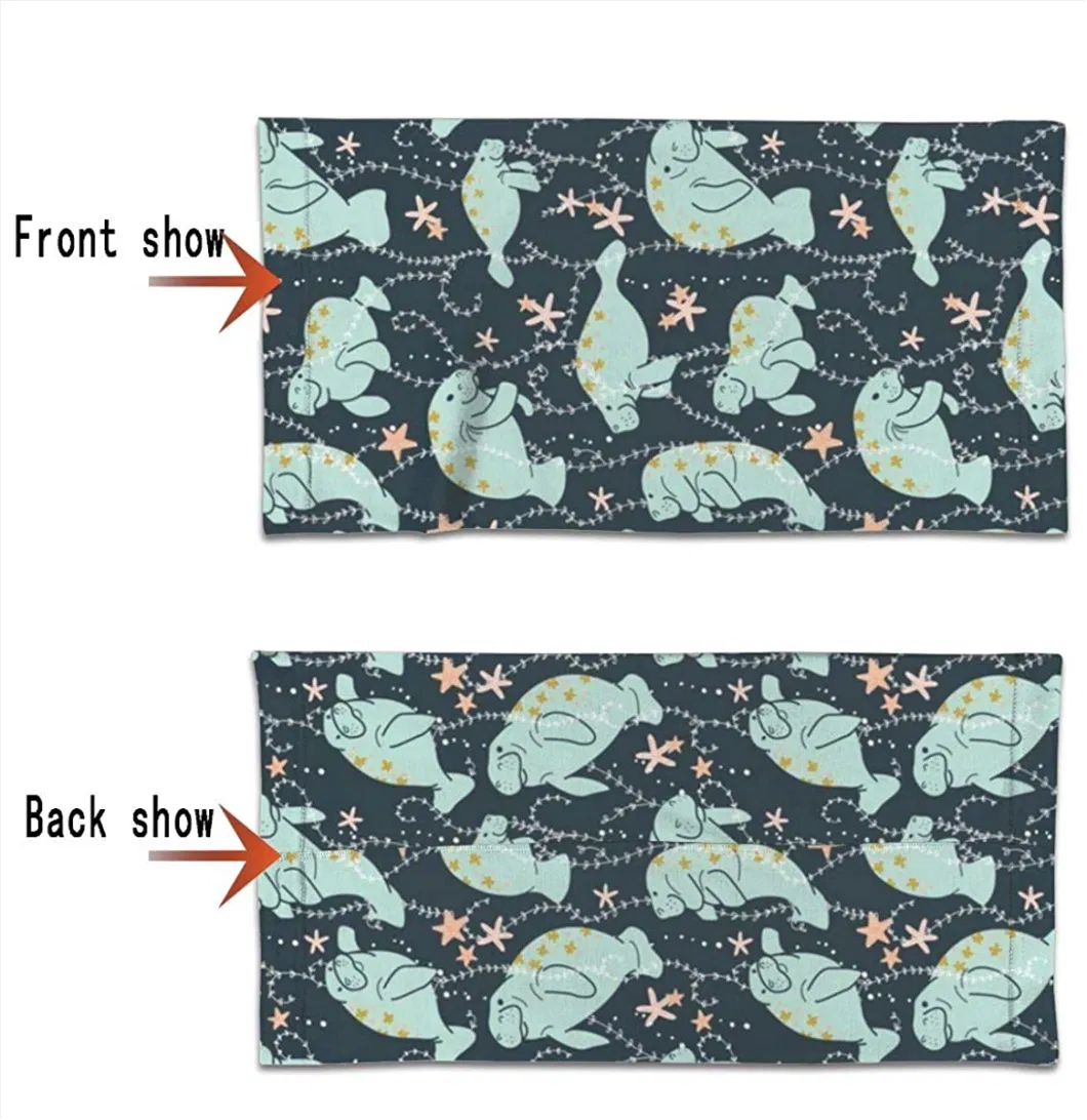 Cute Outdoor Customed Pattern 100% Polyester Multifunctional Breathable Tube Bandana for Hiking, Cycling