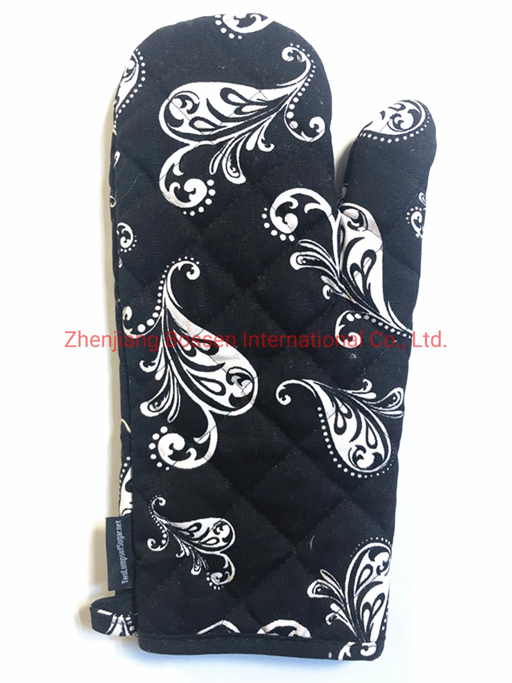 Customized Print Cheap Polyester Cotton Oven Mitten Oven Glove Mitts