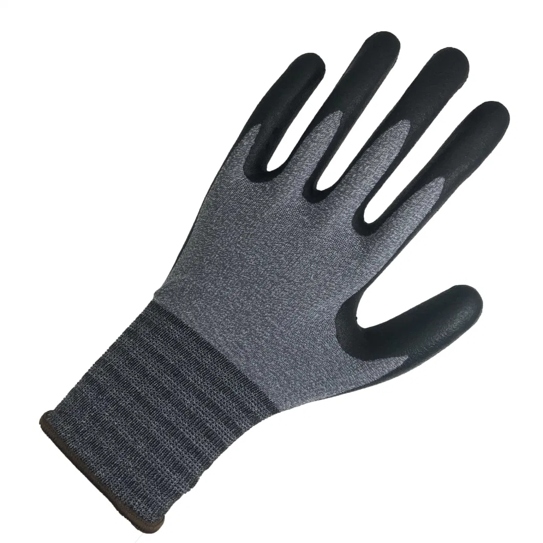 Nmsafety Thin Micro Foam Nitrile Palm Coated Smart Phone Touch Screen Glove