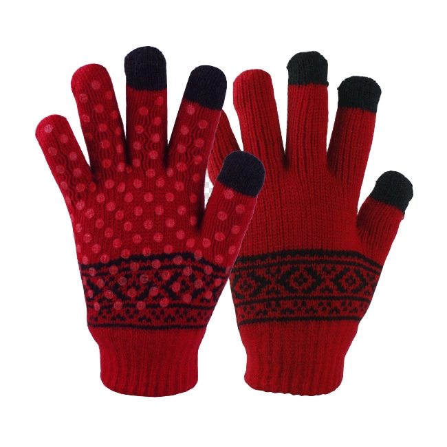 Winter Warm Touch Screen Jacquard Magic Non-Slip Winter Gloves