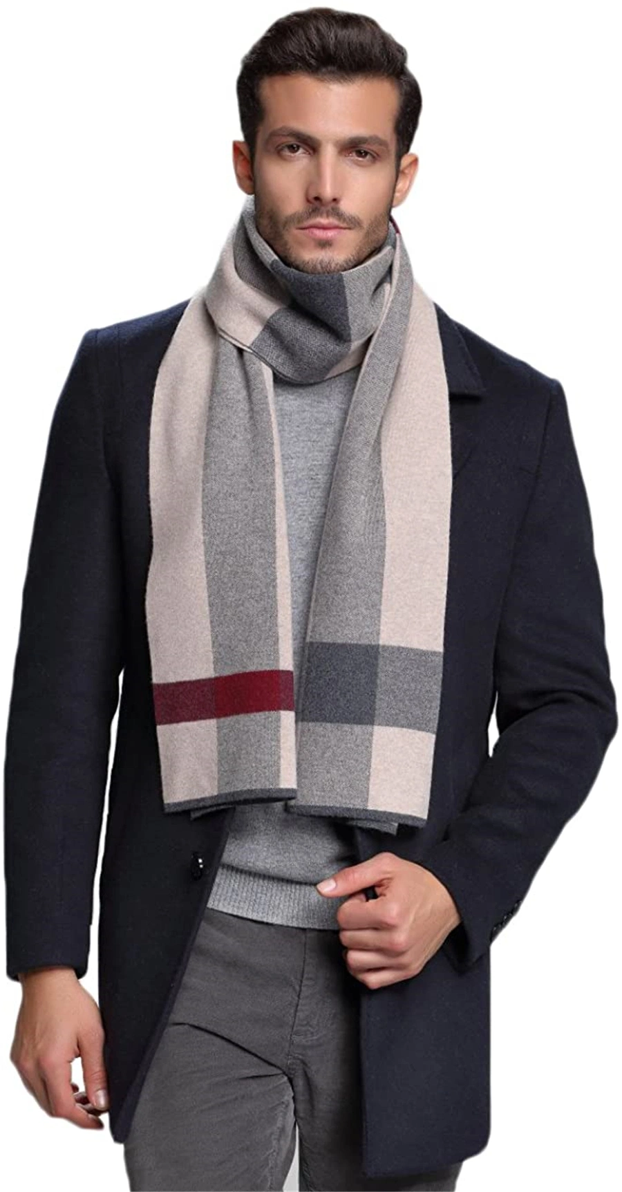 Wholesale Elegant Fashion Durable Premium Cashmere Men&prime;s Women&prime;s Unisex Soft Winter Scarf with Gift Box
