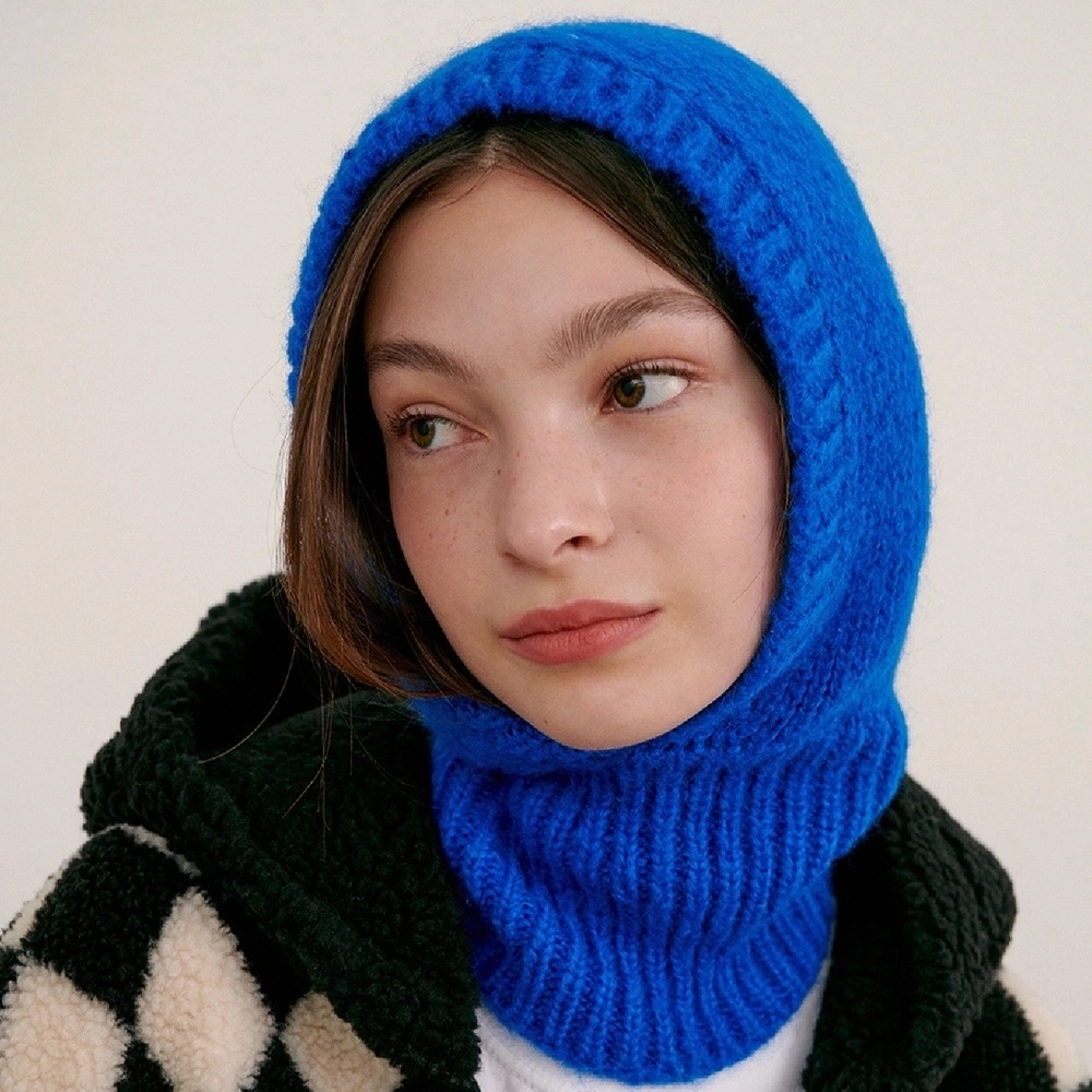 Winter Fall Custom Knitting Pullover Warm Wool Knitted Trapstar Women Casual Beanie Hat Balaclava