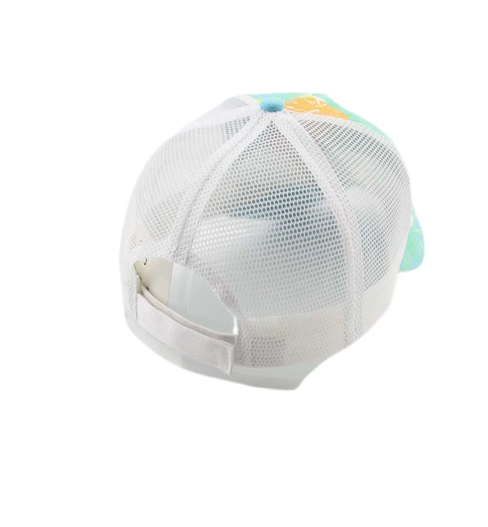 Wholesale Trucker Cap with Sublimation Printing Polyester 5 Panel Baseball Cap with Mesh Fashion Promotion Hat