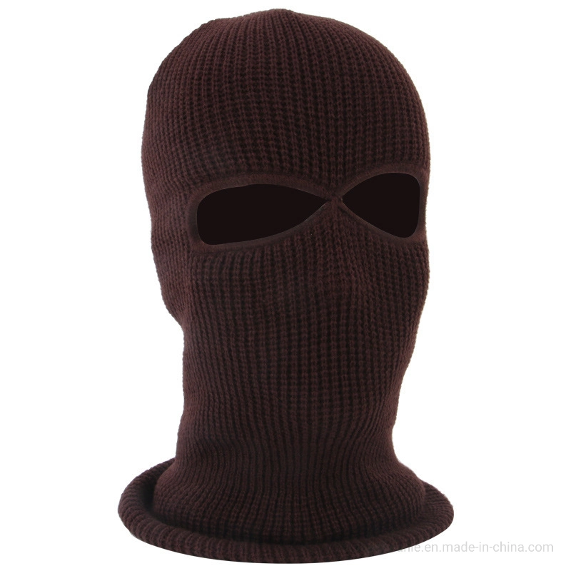 Custom White Knit Winter Facemask Balaclava