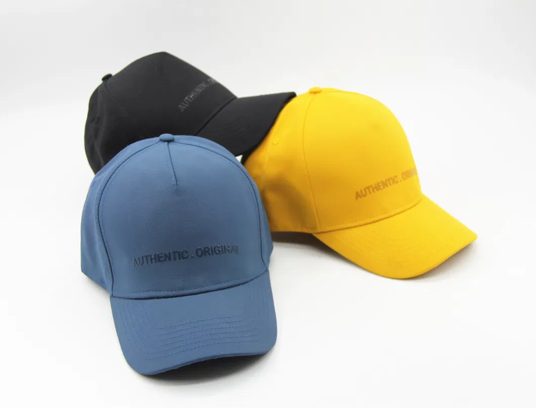 100% Polyester Fabric Cap with Gel Print Logo at Front