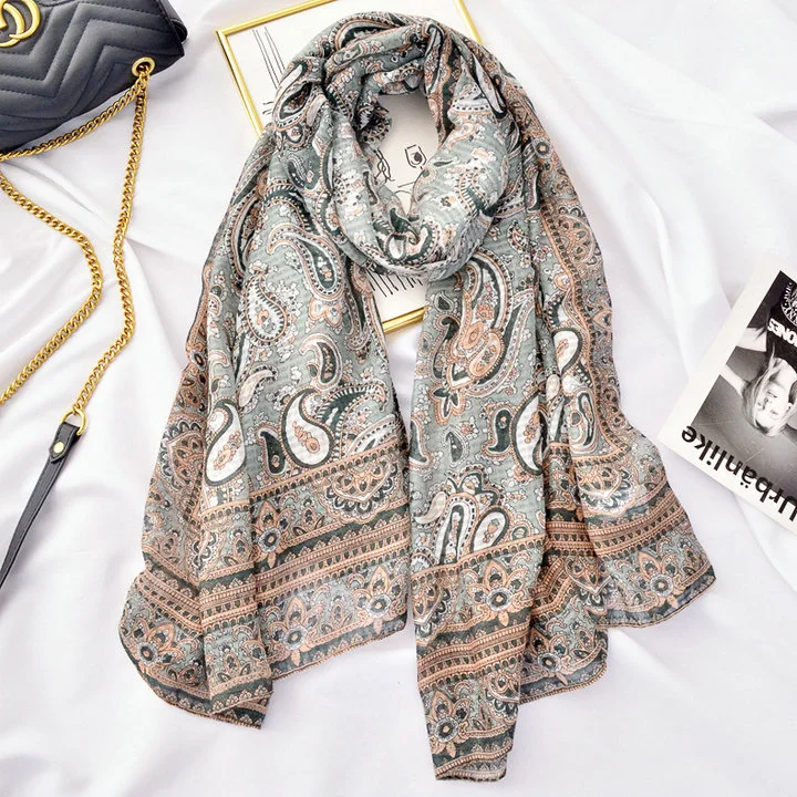 Bohemian Vintage Shawl Boho Scarf for Women