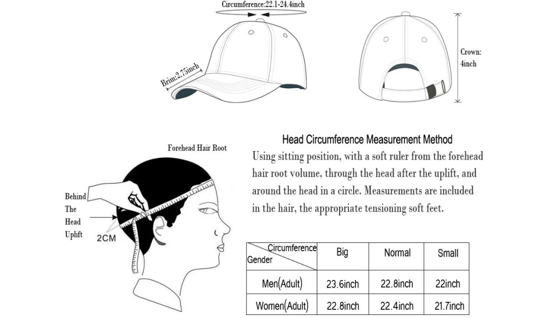 Wholesale Plain Baseball Cap Cotton Snapback Sunhat Custom Your Design Personalized Logo Embroiery/ Printing Adjustable Hat