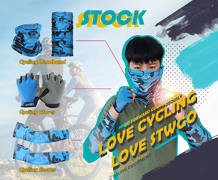 Top Professional Customize Polyester Sport Riding Neck Cooling Quick Dry Windproof 3-in-1 Cycling Headband Gloves Sleeves Set