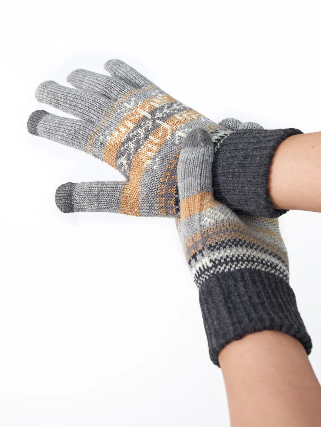 Wholesale Velvet Lining Winter Sports Thermal Gloves for Man