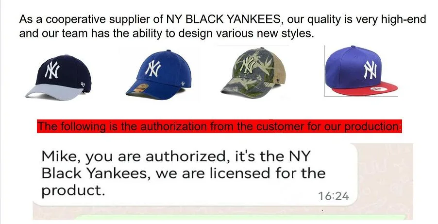 Hat Factory Customizes 3D Embroidery Cap for Five Panel World Series Dodgers Yankees Red Navy Black Sports Baseball Cap
