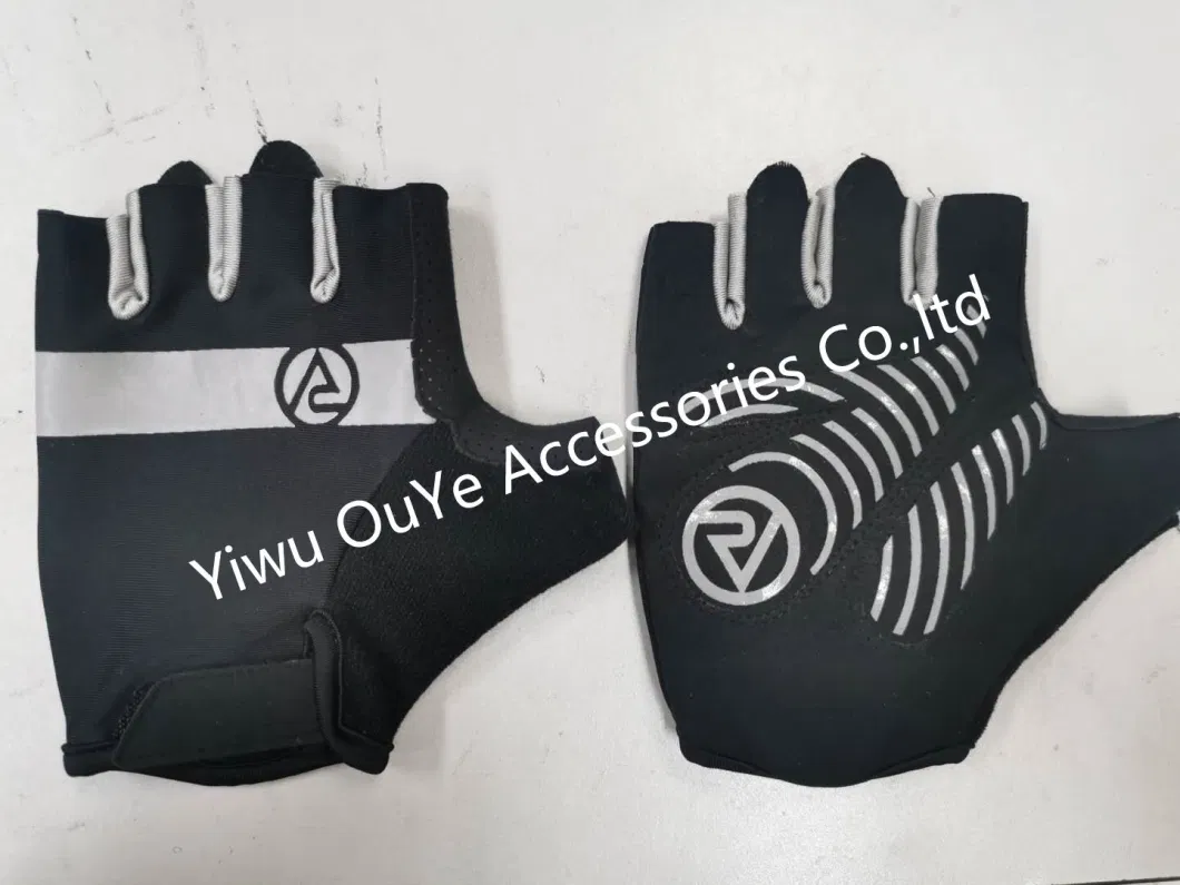 Fashion Stretch Anti-Slip Sport Running Bike-Bicycle Cycling Fingerless Half-Finger Gloves