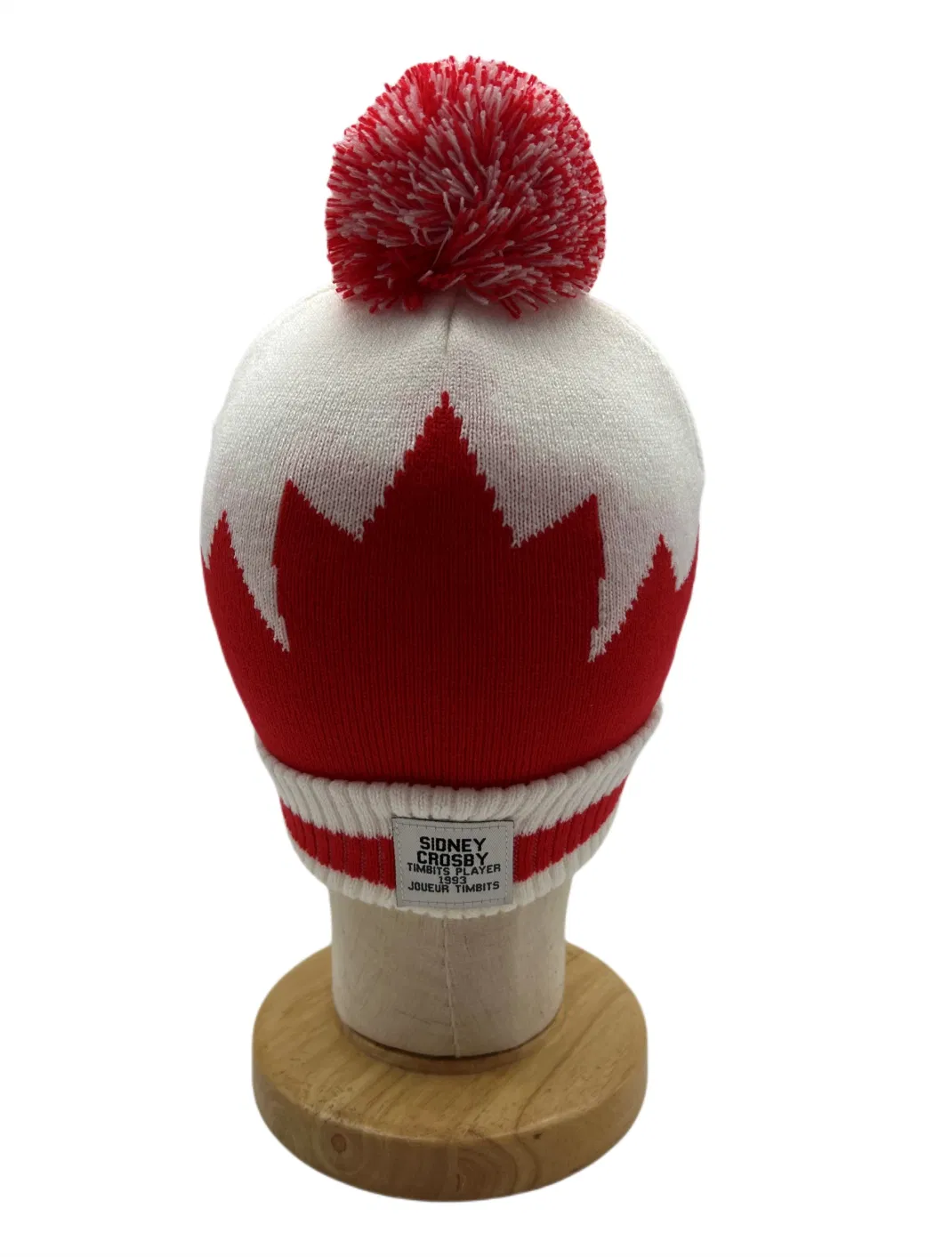 Acrylic High Quality Winter Jacquard Knitted POM-POM Beanie Hat