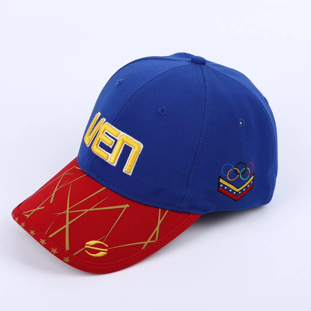 Wholesale High Quality Polyester Contrast Color Baseball Caps Personalized Sports Outdoor Unisex Hats