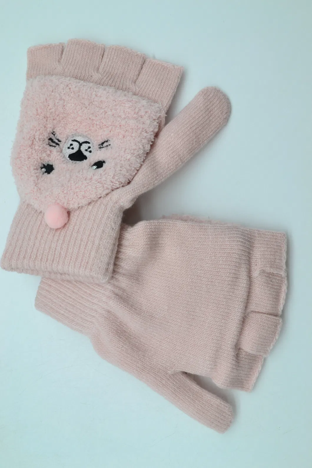 Children&prime; S Winter Gloves Girls&prime; Outdoor Small Mittens Thickened Warm Kids Magic Knitted Gloves