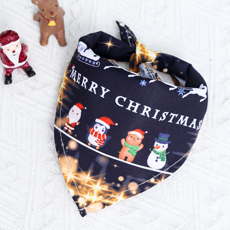 Xmas Decoration Pet Clothing Accessories Dog Bandana Triangle Scarf