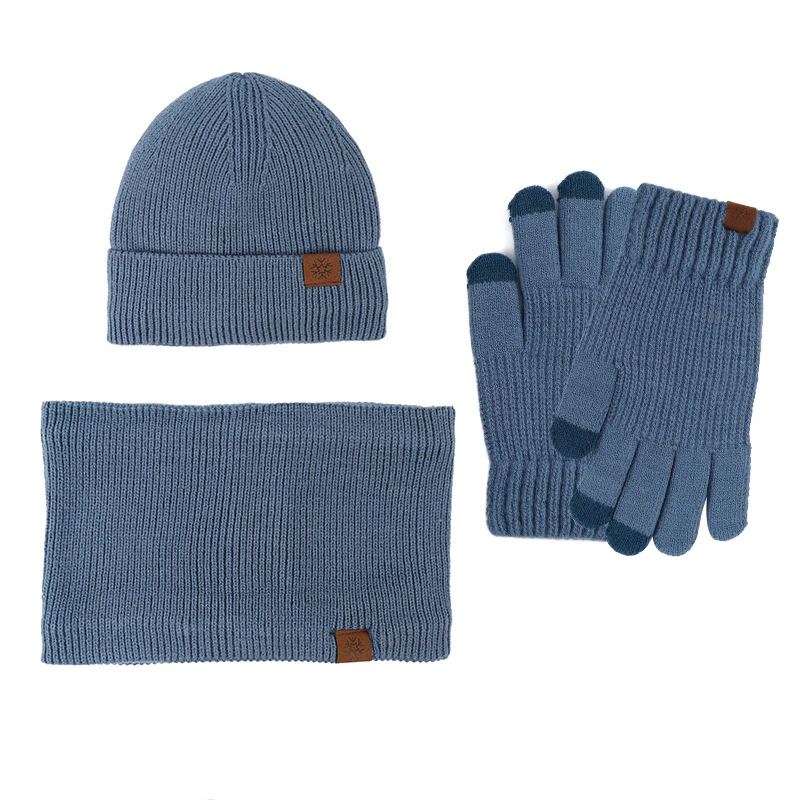 Wholesale Winter Warm Flexible Touch Screen Hat Scarf Glove Set