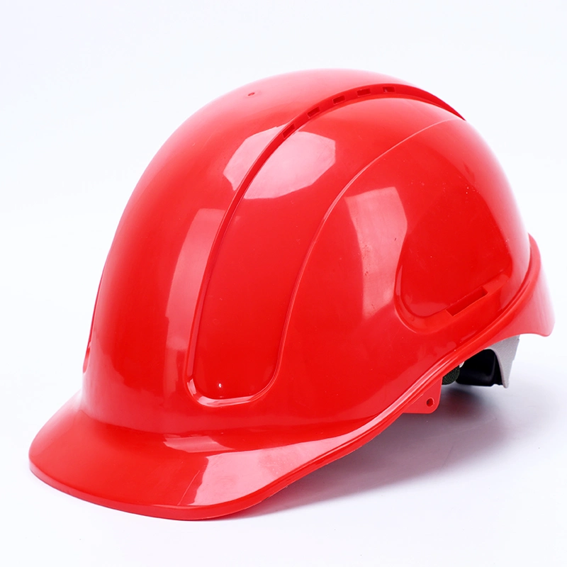 CE ANSI Verified Red ABS Shell Safety Helmet Working Hard Hat