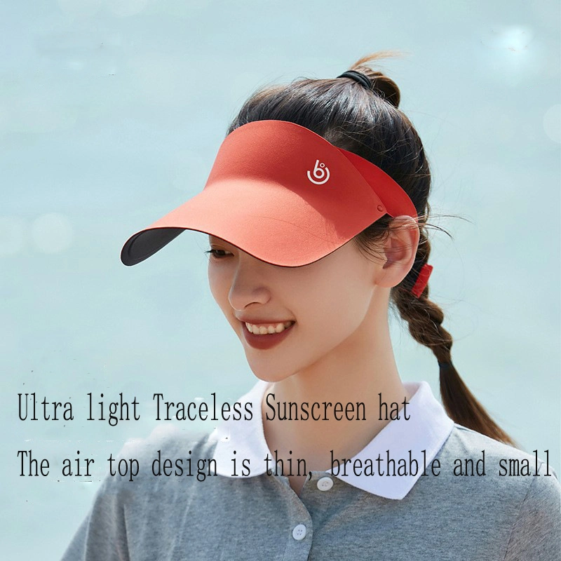 Integrated Molding Simple Sun Visor Hat Adult Children Sports Empty Top Sun Hat Outdoor Cycling Duck Tongue Sunscreen Hat (CFCP025)