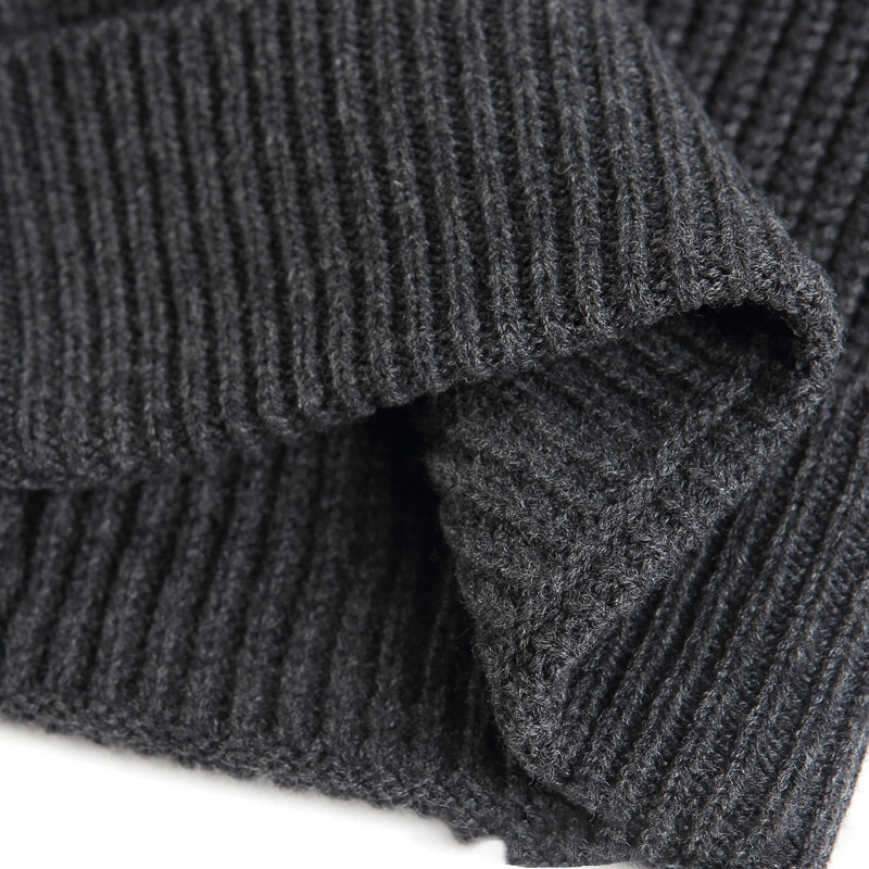 Winter Fashion Man 100% Merino Wool Beanie Hat and Infinity Scarf