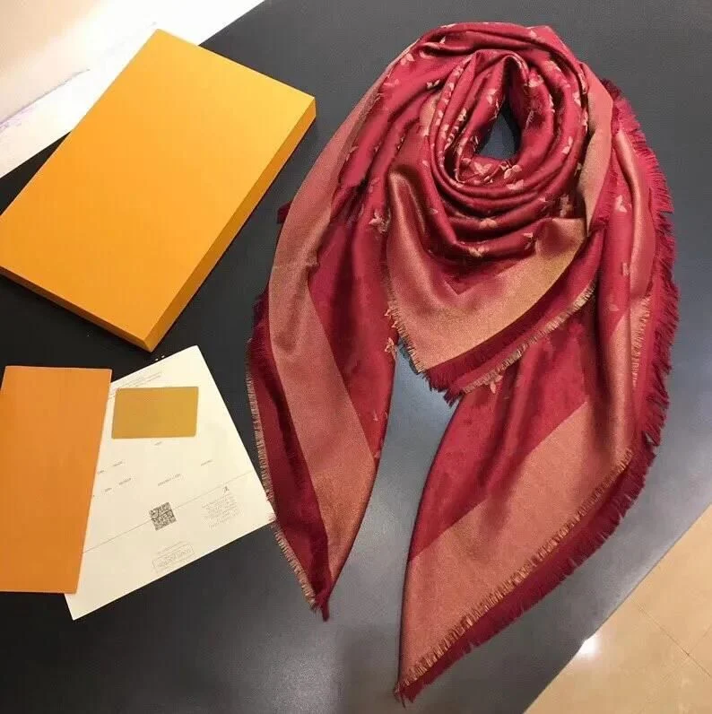 Luxury Brand Designer Scarf Scarves Wholesale Lady Fashion Printing 100% Silk Scarfs