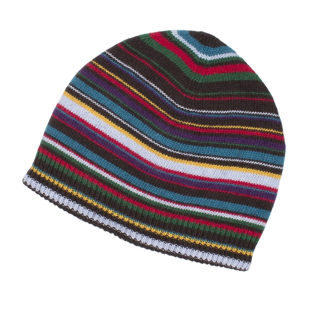 Acrylic Striped Winter Knitted Hat