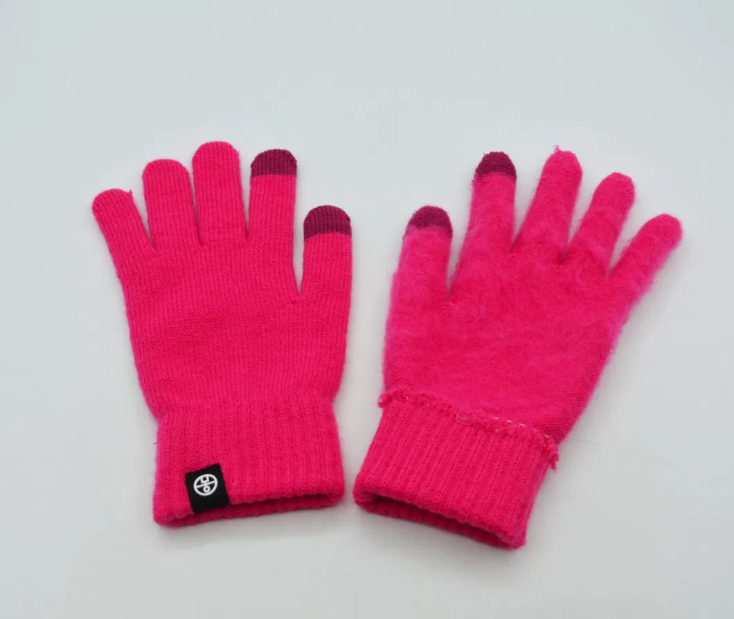 Winter New Creative Touch Screen Gloves Cute Colourful Knitted Unisex Full Finger Gloves Mittens