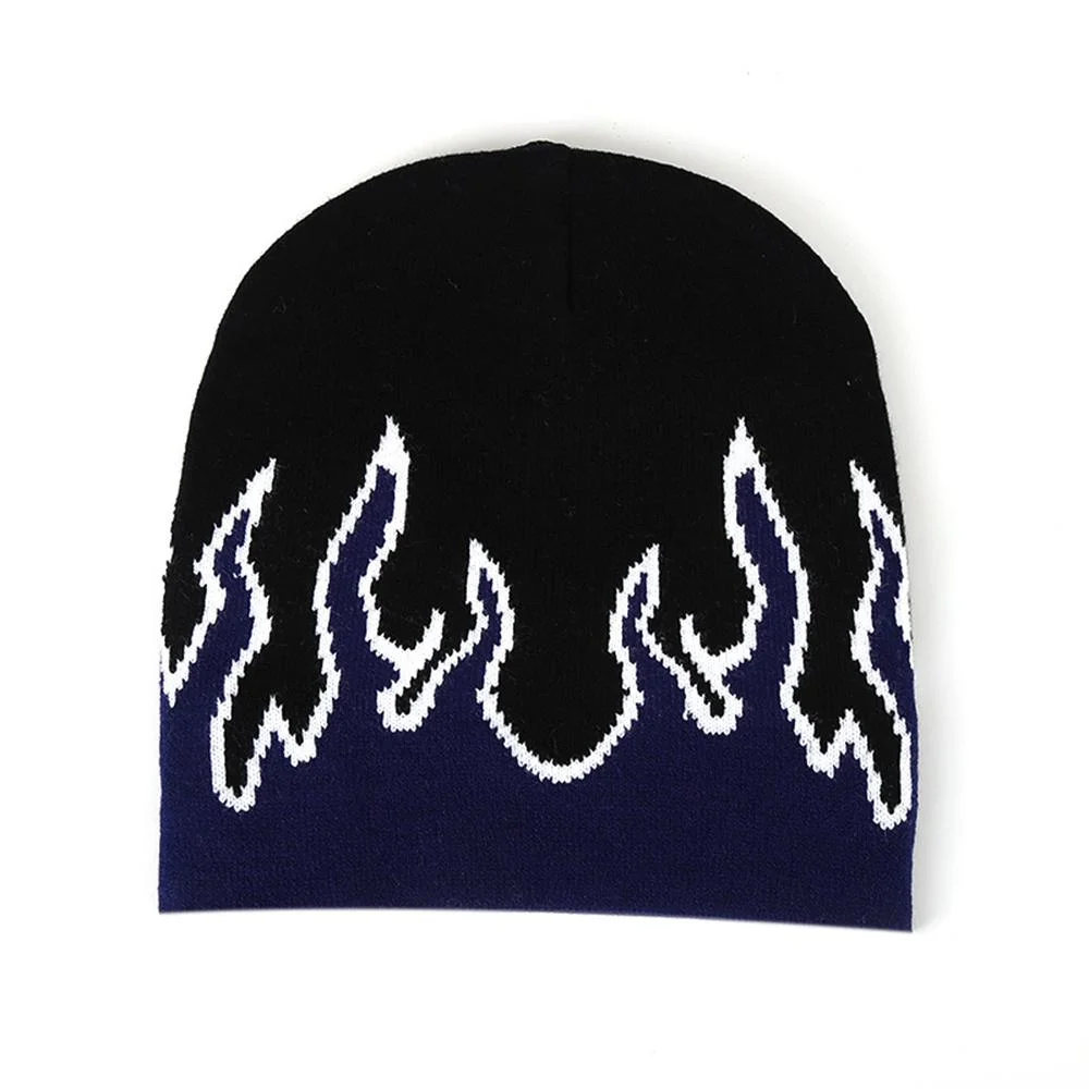 Jacquard Logo Beanie Hat Child Winter Knitted Hat Multicolor Custom Cap