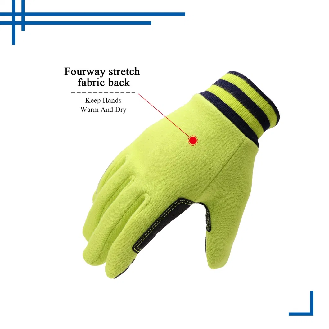 Pri in Stock Green Sports Bike Gloves Touch Screen Winter Running Gloves Kids Winter Gloves