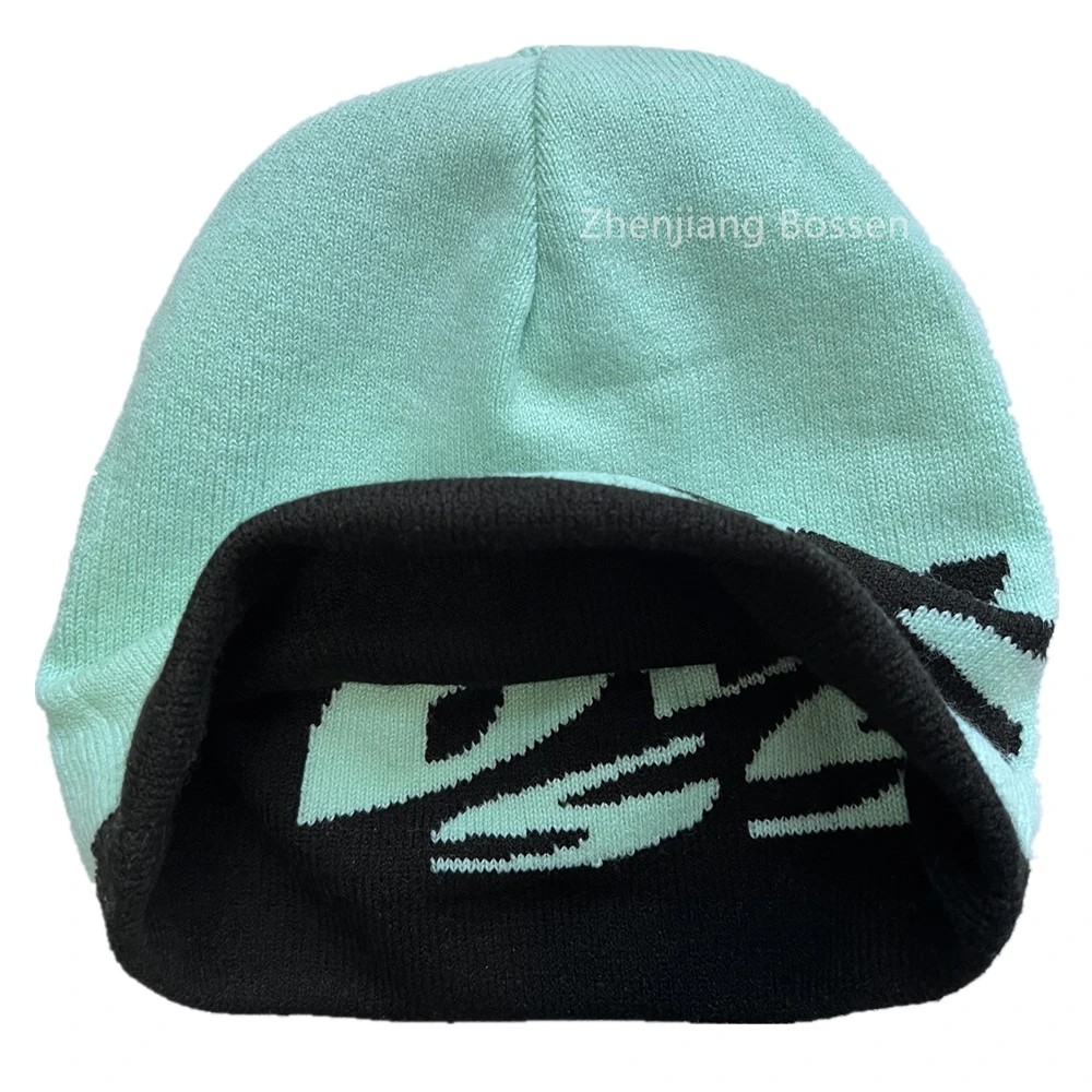 China Supplier OEM Custom Logo Embroidery Acrylic Winter Australia Beanie Hat with Pompom