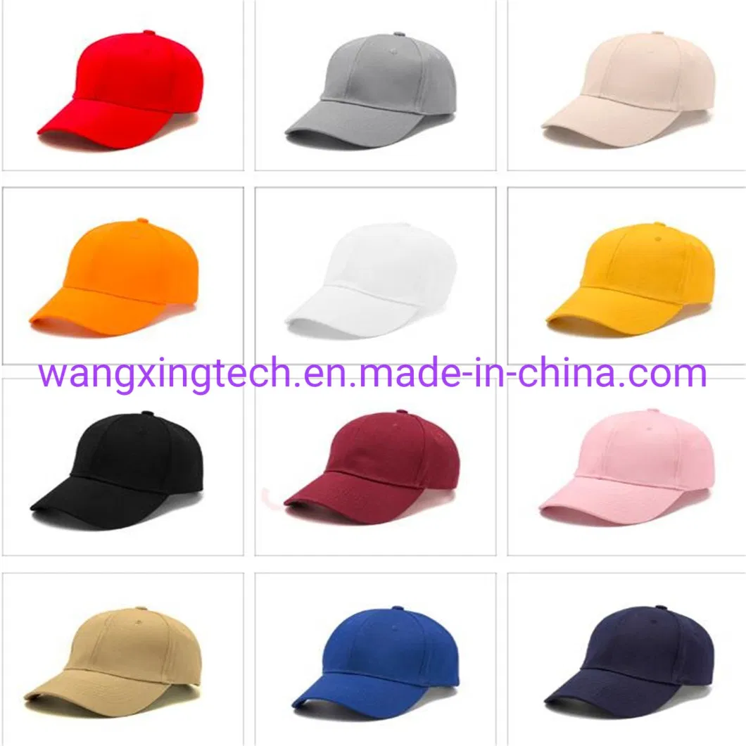 Wholesale Plain Baseball Cap Cotton Snapback Sunhat Custom Your Design Personalized Logo Embroiery/ Printing Adjustable Hat