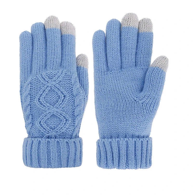 Custom Fashion Knitted Touchscreen Texting Magic Gloves for Promotion