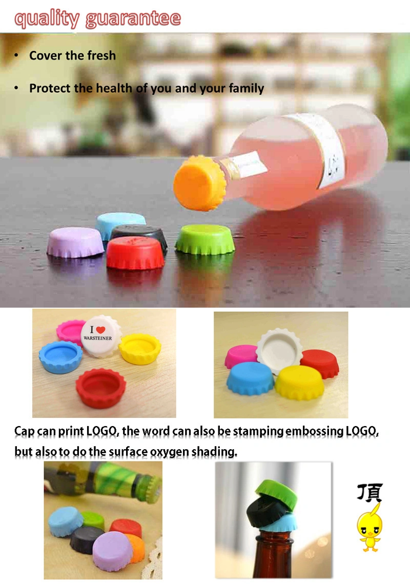 Custom Personalized Universal Silicone Reusable Caps for Bottles