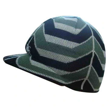 Custom Winter Acrylic Knitted Hat Embroidery Jacquard Logo Warm Knit Beanie Cap