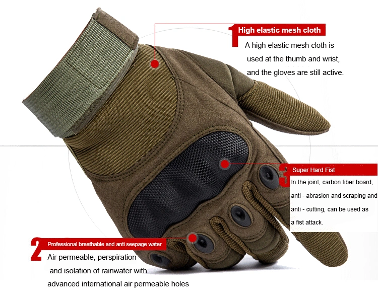 Wholesale Fingerless Outdoor Sports Fishing Shooting Hunting Tactical Impact Gloves