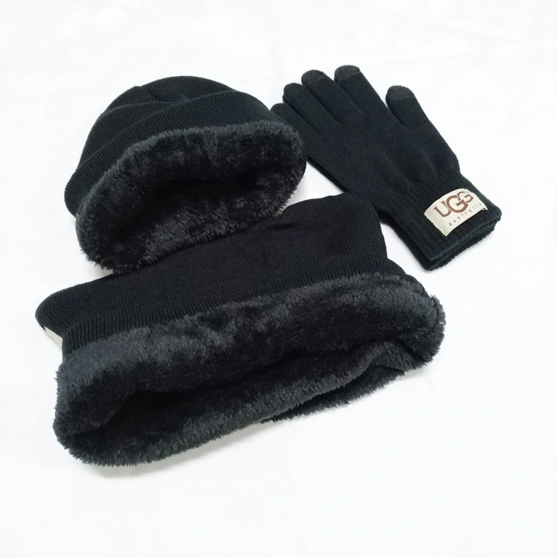 Luxury Warm Set Three Piece Gloves+ Scarf+Hat