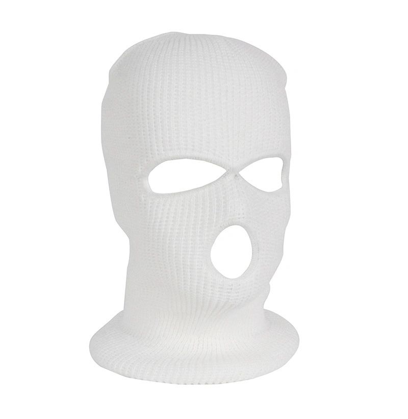 3 Hole Knitted Full Face Cover Ski Mask for Outdoor Sports