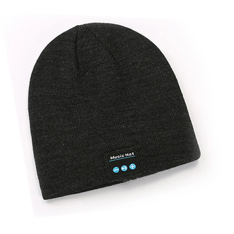 Bluetooth Custom Knit Hat Embroidered Logo Beanie Winter Hat