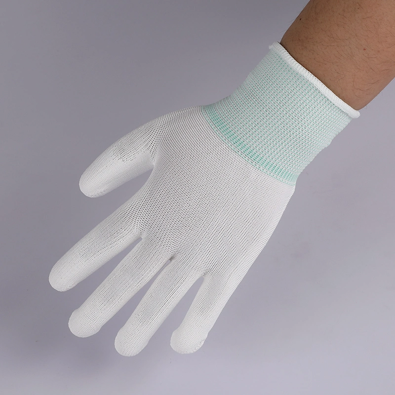 13G Nylon Knitted PU Coated Palm Safety Work Gloves