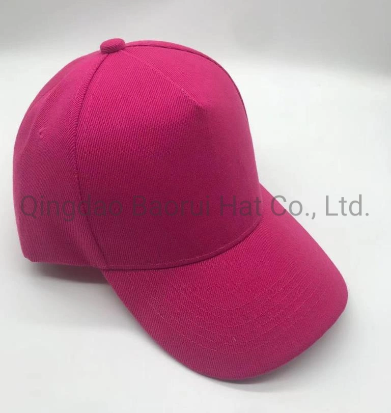 Blank acrylic Polyester Sports Caps Baseball Hats with Metal