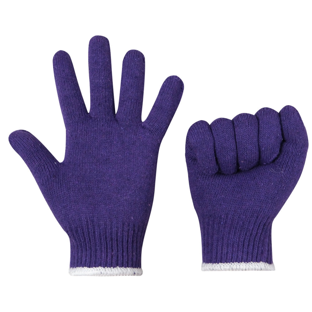 Hot Sale Pure Color Lady Women Cheap Winter Knitted Cotton Gloves for General Purposes