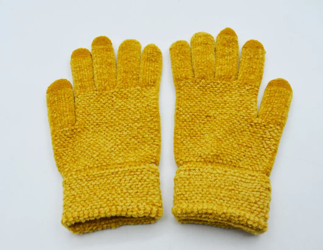 Winter New Creative Touch Screen Gloves Cute Colourful Knitted Unisex Full Finger Gloves Mittens