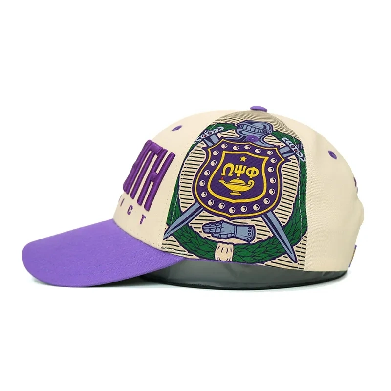 Popular Design Custom 3D Embroidery 6 Panel Hat Printed Personalized Two Tone Baseball Cap