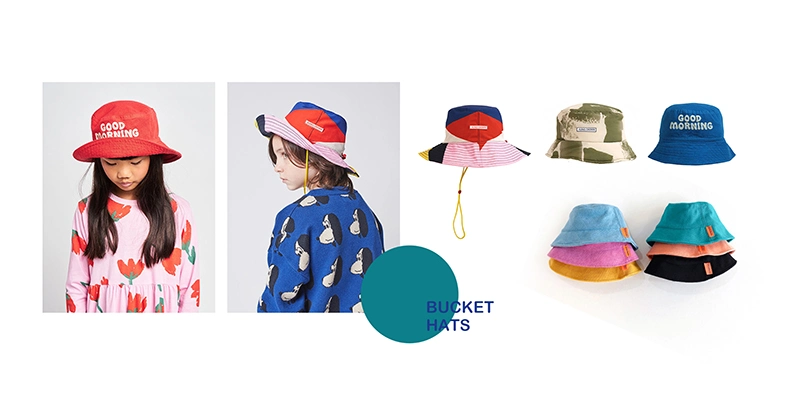 Custom Different Style Baby &amp; Toddler Girl Full Printing Sun Protective Reversible Bucket Kids Sun Cap Baby Hat